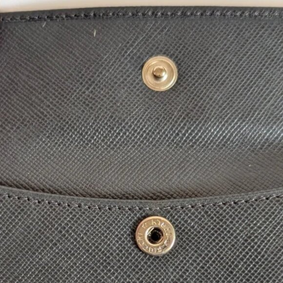 Prada Textured Gray Trifold Wallet with Dust Bag - Picture 13 of 16